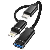 Cabo Adaptador USB 3.0 Femea para USB-C Macho / Lightning