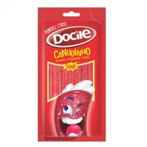 Bala de Gelatina Docile Canudinho Morango Cítrico 70G