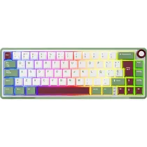 Teclado Mecânico Royal Kludge R65 65% RGB USB-C Switch Chartreuse (Linear) - Green Sand (Espanhol)