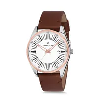 Relógio Analógico Masculino Daniel Klein Premium DK12115-6 - Marrom e Rosa Ouro