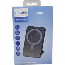 Carregador Wireless Philips DLP9701CB/70 5000MAH Tipo-C - Black  Carregador ...
