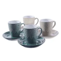 Jogo de Xicaras com Pratos de Porcela