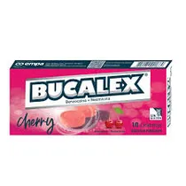 Bucalex Caramelos Mentolados Sabor Cherry Carton Rosado
