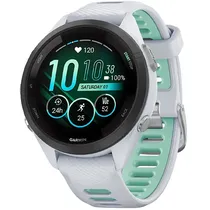 Relógio Garmin Forerunner 265S 010-02810-04 com GPS/Wi-Fi - Branco/Verde
