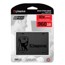 SSD Kingston A400, 960GB, 2.5", SATA 3, Leitura 500MB/s, Gravação 450MB/s, SA400S37/960G