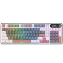 Teclado Mecânico Royal Kludge RKS98 96% RGB Linear Wireless Switch Chartreuse - Camping