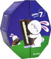 Biscoitos Oreo Cobertos com Chocolate Milka (7 Unidades) - 119G