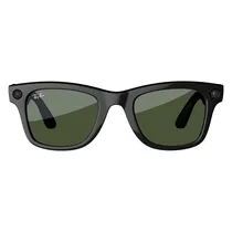 Oculos Smart Ray-Ban Meta Wayfarer RW4008 Shiny Black G15 Green