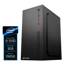 PC Montado Up Gamer Prime, Intel Core i5 2400 3.3GHZ, 8GB DDR3 1600MHZ, SSD 240GB, Placa Mãe H61M, Fonte 200W, Cooler Processador