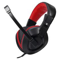 Headset Gamer Satellite AE-263 com Fio - Preto Vermelho