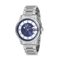 Relógio Analógico Masculino Daniel Klein Premium DK12108-5 - Prata e Azul