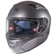 Capacete MT Helmets Kre SV Solid - Fechado - Tamanho XL - com Óculos Interno - Gloss Titanium