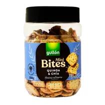 Biscoito Gullon Mini Crackers Quinoa Chia Pote 250G