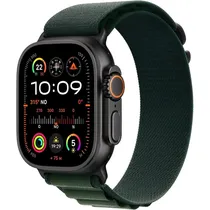 Apple Watch Ultra 2 (GPS + Celular Caixa de Titânio Em Preto e Pulseira Loop Em Cor Verde 49 MM MX4R3BE/A