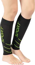 Meia de Compressão para Panturrilha Medivaric Sport - Preto/Verde (L)