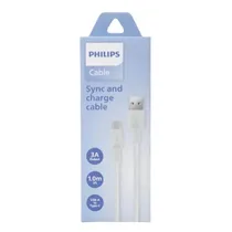 Cabo Philips DLC3001AW/70 - USB-A/USB-C - 1 Metro - Branco