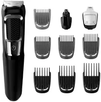 Cortador de Cabelo Recarregável 13 Em 1 Philips Norelco Multigroom 3000 MG3750/60 - Preto