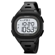 Relógio Masculino Digital Skmei 2189 BKWT Preto Branco