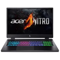 Notebook Gamer Acer Nitro 17 AN17-72-734A Intel Core i7 14650HX Tela Full HD 17.3" / 16GB de Ram / 1TB SSD / Geforce RTX4060 8GB - Obsidian Preto (Ingles)
