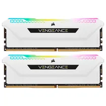 Memória Corsair Vengeance Pro SL, RGB, DDR4 16GB (2X8GB), 3600MHZ, C/DissiPador, CMH16GX4M2D3600C18W, Branco  Memória Cor...