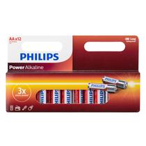 Pilha Philips Alcalina LR6P - AA - 12 Unidades