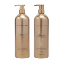 Set Capilar Keratine Queen Collagen Hair Shampoo + Acondicionador 750ML