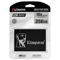 SSD Kingston KC600, 256GB, 2.5", SATA 3, Leitura 550MB/s, Gravação 500MB/s, SKC600/256G