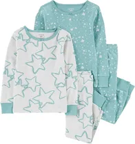 Conjunto de Pijama Carter's 2P855710 - Feminina (4 Peças)