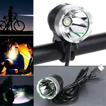 Lanterna para Guidão de Bicicleta 8 * XML-T6, Luz Dianteira Da Bicicleta