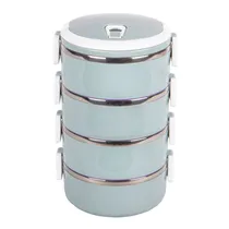 Marmita Dupla Aço Inox Vedação Térmica 4 Compartimentos Box Cor A Definir