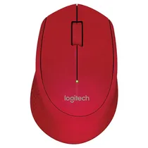 Mouse Logitech M280 910-004286 1000 Dpi Sem Fio - Vermelho