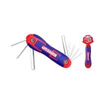 Kit de Llave Allen Hexagonal Plegables Emtop EHKY4081 2-8MM 8 Piezas