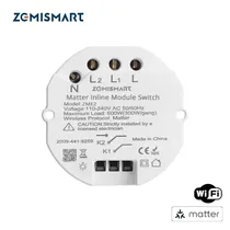 Homie Modulo de Interruptor Matter ZME2 2CANALES Bivolt