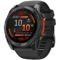 Smartwatch Garmin Fenix 8 Amoled 010-02905-00 51 MM com GPS/Wi-Fi - Cinza/Preto