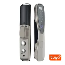 Fechadura Digital S910 Wifi Tuya/Cartão/Chave BMW Gold
