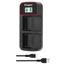 Carregador Kingma LCD USB Duplo NP-F970
