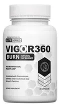 Vigor 360 Vitamina Burn Quemador de Grasa Natural 60 Capsulas Plastico Blanco