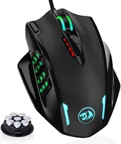 Mouse Redragon Impact Gaming RGB 18 Botoes USB