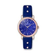 Relógio Analógico Feminino Daniel Klein Premium DK.1.12451-5 - Rosa Ouro e Azul