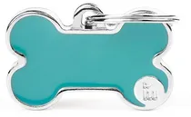 Medalha de Identificação Myfamily Handmade Osso Pequeno BH50SLIGHTBLUE - Azul