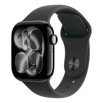 Apple Watch Series 11 MEQT4LW/A - Bluetooth - Wi-Fi - 42MM - s/M - GPS - Jet Black Aluminium / Black Sport Band  Apple Watch...
