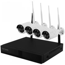 Kit CCTV Tucano 5G Kit TC-WF04 com 4 Cameras Wi-Fi HD/NVR