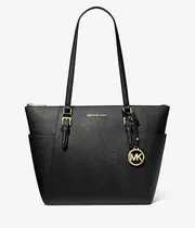 Bolso de Mano Femenino Michael Kors Charlotte Grande de Piel Saffiano Con Cierre Superior