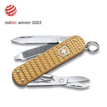 Victorinox Unisex Navaja Acero Inoxidable 58 MM Gold
