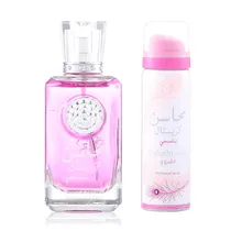 Perfume Lattafa Mahasin Crystal Edp (F) - 100ML + Deo 50ML