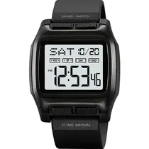 Relógio Masculino Digital Skmei 2193 BKWT Preto Branco