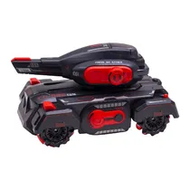Carrinho Brinquedo Tank Fight com Controle Remoto e Acessorios 049083 - Preto/Vermelho