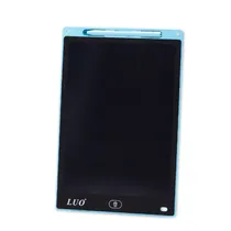 Painel de Escritura Tablet LCD 12 Pulegadas LU-A61 Digital Gráfico Eletrônico Portátil Placa de Desenho Manuscrito Pad para Crianças Adultos Casa Escola Escritório - Azul