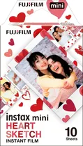 Filme Fujifilm Instax Mini Heart Sketch - 10 Folhas