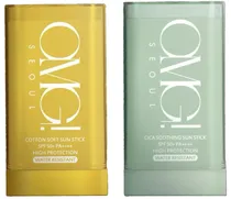 Kit Protetor Solar Omg! Seoul Sun Stick Duo Cotton Soft + Cica Soothing SPF50 - (2X 18G)